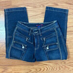 Bcbg Maxazaria 6 pocket decorative stitching stretch cropped jeans Size 26/20